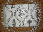 Olive Vine Garden – Queen Size Bedsheet (228 x 254 cm) | 100% Jaipuri Cotton | Includes 2 Pillow Covers