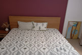 Olive Vine Garden – Queen Size Bedsheet (228 x 254 cm) | 100% Jaipuri Cotton | Includes 2 Pillow Covers