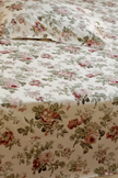 Rosé Garden Bloom – Super King Size Bedsheet (274 x 274 cm) | 100% Jaipuri Cotton | Includes 2 Pillow Covers