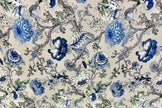 Indigo Whisper Florals – Single Size Medium Bedsheet (170 x 250 cm) | 100% Jaipuri Cotton | Includes 2 Pillow Cover