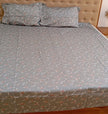 Silver Vine Greenish tone – Single Size Bedsheet (180 x 225 cm) | 100% Tencel Cotton | Includes 1 Pillow Cover