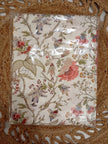 Ivory Blossom Trail – Super King Size Bedsheet (274 x 274 cm) | 100% Jaipuri Cotton | Includes 2 Pillow Covers