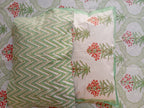 Gulnaar Blossom – Super King Size Bedsheet (274 x 274 cm) | 100% Pure Cotton | Includes 2 Pillow Covers