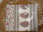 Zareen Paisley – Super King Size Bedsheet (274 x 274 cm) | 100% Jaipuri Cotton | Includes 2 Pillow Covers