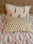 Gulnaar Bloom – Super King Size Bedsheet (274 x 274 cm) | 100% Jaipuri Cotton | Includes 2 Pillow Covers