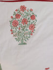 Coral Mint Blossom – Standard King Size Dohar | 100% Muslin Cotton | Reversible Print