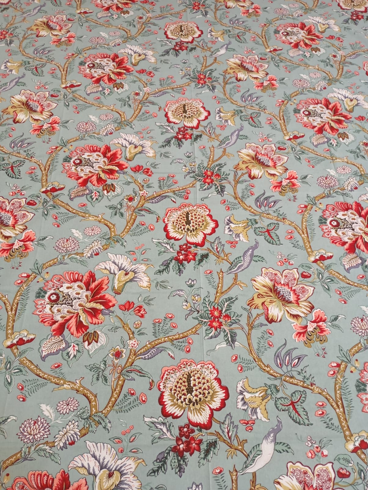Olive Anokhi Meadow Charm – Single Size Flat Bedsheet (60 x 90 inch) | 100% Cotton | Includes 1 Pillow Cover