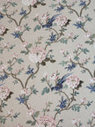 Blush Bird Blossom Garden – Super King XL Size Bedsheet (270 × 290 cm) | 100% Cotton | Includes 4 Pillow Covers