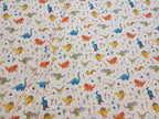 Dinosaur Adventure Muslin Cotton Dohar – Single Size (152 x 229 cm / 60 x 90 inch) | 100% Muslin Cotton | Lightweight AC Quilt