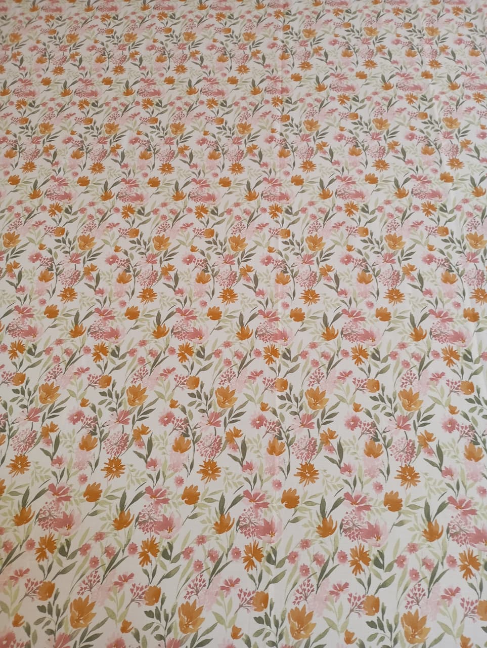 Wildflower Meadow Tencel Cotton Super King Size Bedsheet (274 x 274 cm) | 400 Thread Count | Includes 2 Pillow Covers