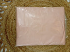 Super King Size Solid Peach Tencel Cotton Bedsheet (274 x 274 cm) | 400 Thread Count | Includes 2 Large Pillow Covers