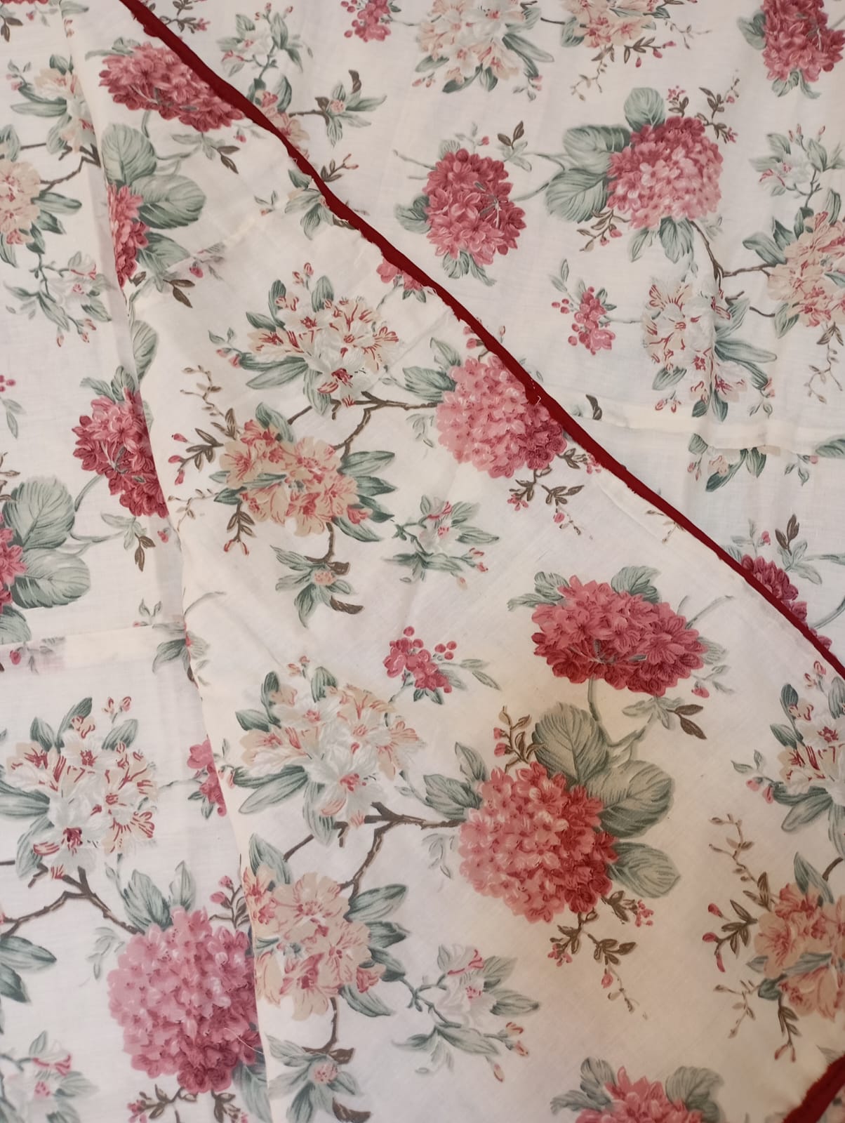 Rose Blossom Dohar – Single Size (152 x 229 cm / 60 x 90 inches) | Muslin Cotton | Lightweight All-Season | Set of 2
