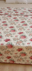 Rose Blossom Dohar – Single Size (152 x 229 cm / 60 x 90 inches) | Muslin Cotton | Lightweight All-Season | Set of 2