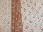 Terracotta Blossom – Super King Size Bedsheet (274 × 274 cm) | 400 TC Tencel Cotton | Includes 2 Pillow Covers