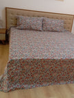 Rustwood Vine – Super King Size Bedsheet (270 x 270 cm) | 100% Tencel Cotton | 400 Thread Count | Includes 2 Pillow Covers
