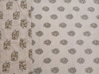 Elephant Reversible Dohar – Elephant and Paisley Print | Cotton Blend Double Dohar | 90% Cotton, 10% Polyester | Lightweight All-Season Comfort