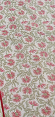 Pink Rosé Botanica Muslin Cotton Dohar – King Size (220 × 240 cm) | 100% Muslin Cotton | 1 Piece