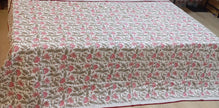 Rosewood Blossom Trail Muslin Cotton Dohar – King Size (220 × 240 cm) | 100% Muslin Cotton | 1 Piece