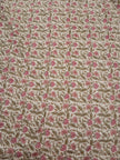 Rosé Meadow Hand-Tagai Muslin Cotton Razai – King Size (230 × 220 cm)