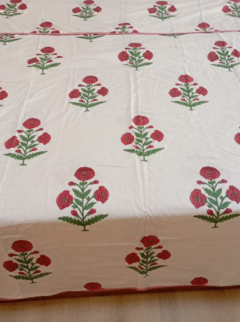 Gulnaar Rangrez Cotton Blend Dohar – Single Size (60 × 90 inch / 150 × 230 cm) | 90% Cotton, 10% Polyester | Pack of 2