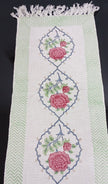 Royal Rose Bloom Jaipuri Table Runner – 185 × 35 cm | 100% Pure Jute Cotton | Hand Block Printed