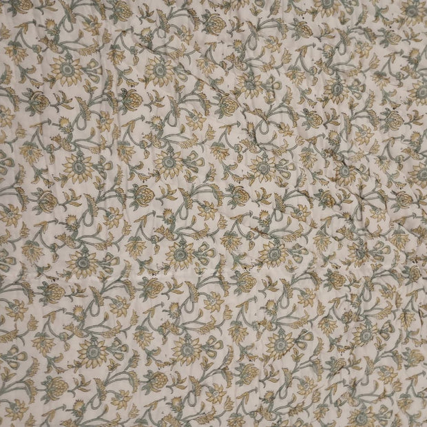 Noor Mahal — Heritage Garden Reversible Razai – Standard King Size | Jaipuri Cotton | 2-Sided Design | 1 Piece