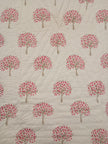 Gulabi Bagh – Single Size Floral Cotton Razai | Hand-Quilted | Reversible Floral Print | 1 Piece