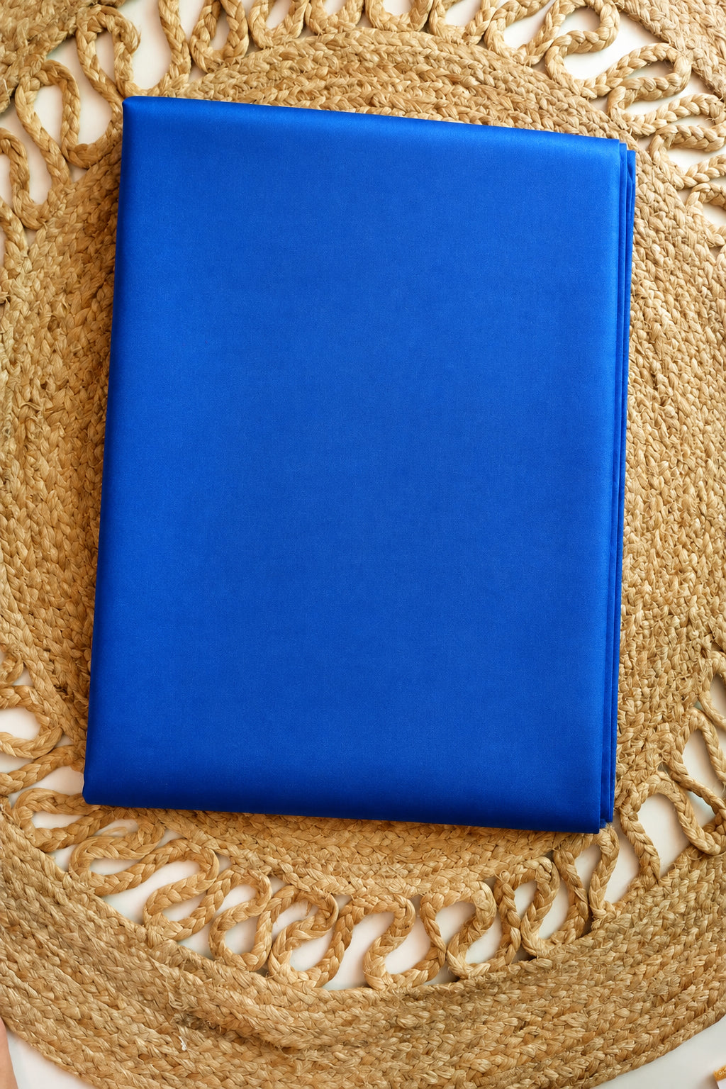 Cobalt Blue Luxe – Super King Size Bedsheet (274 × 274 cm) | 100% Tencel Cotton | 400 Thread Count | Includes 2 Pillow Covers