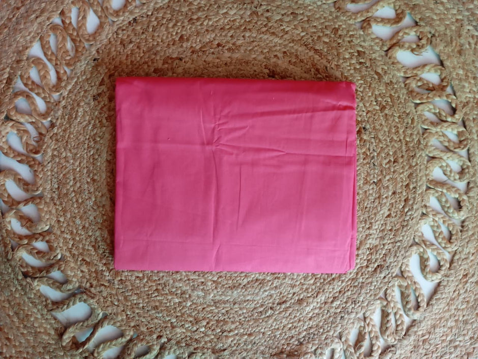 Hot Pink Fuchsia Pop – Super King Size Bedsheet (274 × 274 cm) | 400 TC Tencel Cotton | Includes 2 Pillow Covers