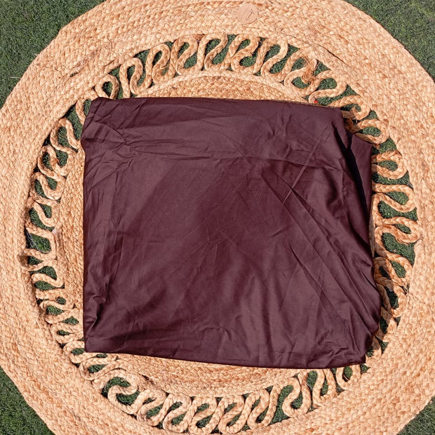 Midnight Merlot 400 TC Tencel Cotton Fitted Bedsheet Set – 210 × 200 cm | 30 cm Deep Pocket | 3-Piece Set