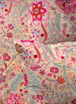 Floral Garden Bliss – Super King Size Bedsheet (270 x 270 cm) | 100% Cotton | Includes 2 Pillow Covers