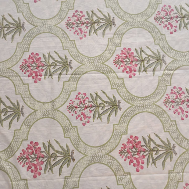 Gulriva Blush – Super King Size Bedsheet (274 x 274 cm) | 100% Pure Cotton | Includes 2 Pillow Covers