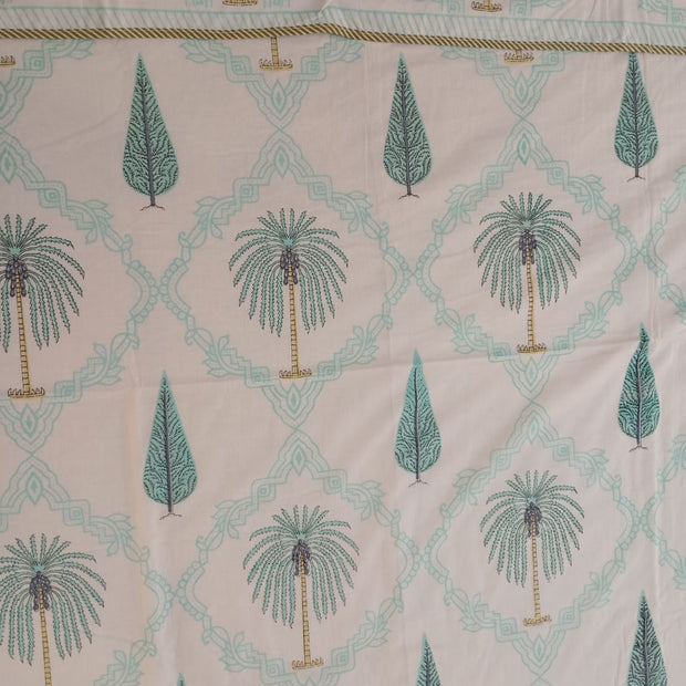 Palm Oasis Muslin Dohar – Standard King Size – Lightweight All-Season Comfort, Perfect for AC