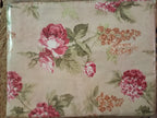 Rosé Heritage Bloom – Queen Size Bedsheet (260 x 230 cm) | 100% Jaipuri Cotton | Includes 2 Pillow Covers