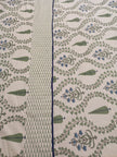 Sage Blue Botanical Vine Dohar – King Size Dohar (228 × 259 cm) | Malmal Muslin Cotton | Lightweight & Breathable