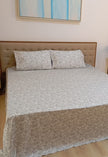 Whispering Paisley Luxe – Super King Size Bedsheet (270 x 270 cm) | 400 TC Tencel Cotton | Includes 2 Pillow Covers