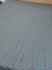 Sky Mosaic Pure Cotton Bedsheet Set – Queen Size (240 × 270 cm) | 3-Piece Bedding Set