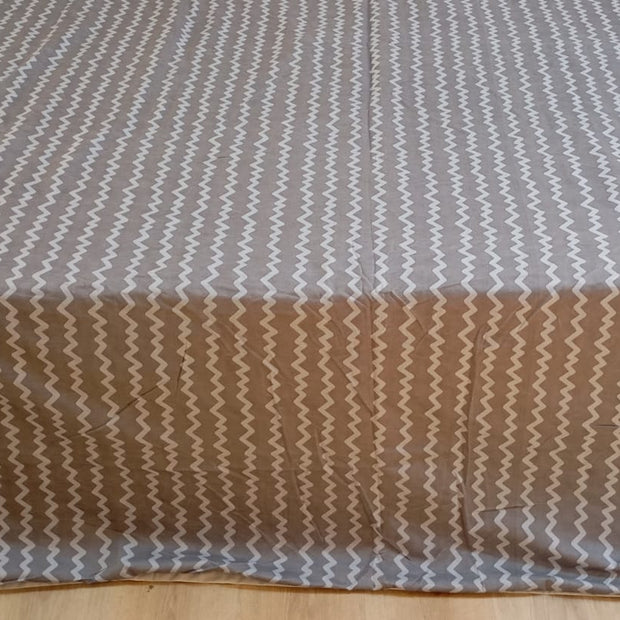 Sky Mosaic Cotton Dohar – King Size (230 × 260 cm) | Reversible 3-Layer Cotton Dohar