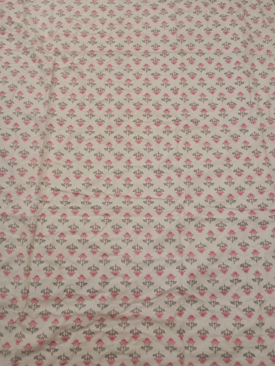 Blush Petal Muslin Cotton Dohar – Standard King Size (240 × 260 cm / 90 × 108 inches) | 100% Muslin Cotton | Lightweight All-Season Comfort