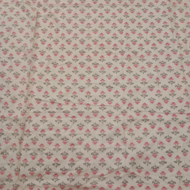 Blush Petal Muslin Cotton Dohar – Standard King Size (240 × 260 cm / 90 × 108 inches) | 100% Muslin Cotton | Lightweight All-Season Comfort