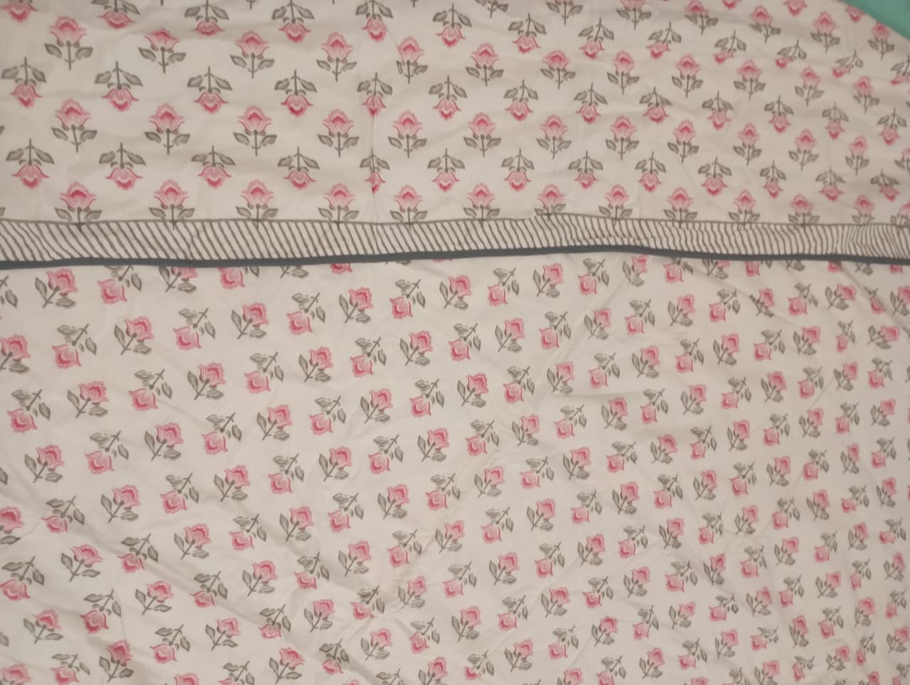 Blush Petal Muslin Cotton Dohar – Standard King Size (240 × 260 cm / 90 × 108 inches) | 100% Muslin Cotton | Lightweight All-Season Comfort