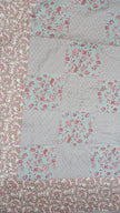 Phooljhar — Cascade of Blooms | Reversible Jaipuri Cotton Quilted Bedspread | Standard King Size | 2 Pillow Covers | Set