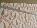 Sage Blossom Vine Jaipuri Muslin Dohar – Standard King Size (90 × 102 inches\229 × 259 cm) | Muslin Cotton | Lightweight All-Season Comfort