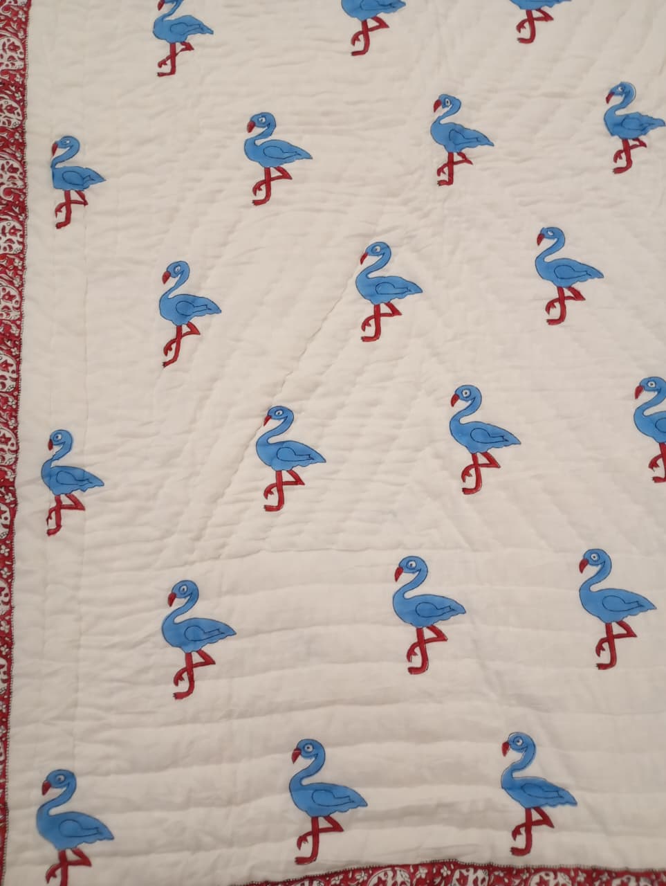 Little Flamingo Trails Reversible Kids Razai – Single Size (55 × 85 inches / 140 × 216 cm)