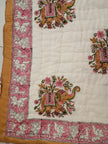 Gulmohar Safari – Reversible Kids Razai Blanket | Single Size (55 × 85 inches / 140 × 216 cm) | Cotton | 1 Piece