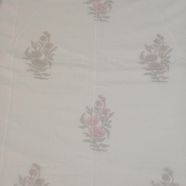 Muslin Luxe Collection – Vintage Rosewood Floral Muslin Dohar – Standard King Size (240 × 260 cm / 90 × 102 inches) | Muslin Cotton Outer Layer | Lightweight All-Season Comfort