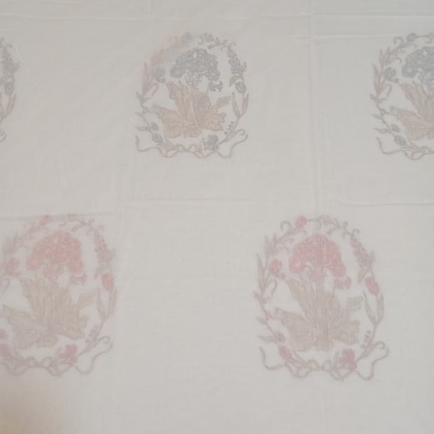 Muslin Luxe Collection – Heritage Bloom Medallion Muslin Dohar – Standard King Size (240 × 260 cm / 90 × 102 inches) | Muslin Cotton Outer Layer | Lightweight All-Season Comfort