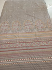 Grey Heritage Mandala – Super King Fitted Bedsheet (210 × 200 cm) | 100% Percale Cotton | 400 Thread Count | Includes 2 Pillow Covers