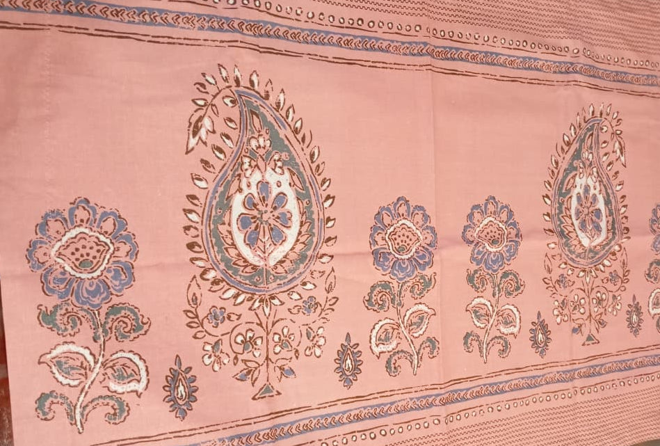 Rosewood Paisley Royale – Super King Fitted Bedsheet (210 × 200 cm) | Includes 2 Pillow Covers