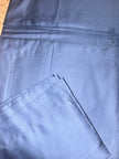 Midnight Slate Blue Solid – Super King Size Bedsheet (274 x 274 cm) | 100% Tencel Cotton | 400 TC Solid Color | Includes 2 Pillow Covers